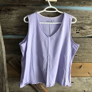 CAROLE Hochman size XL purple 2pc PJ set with shorts